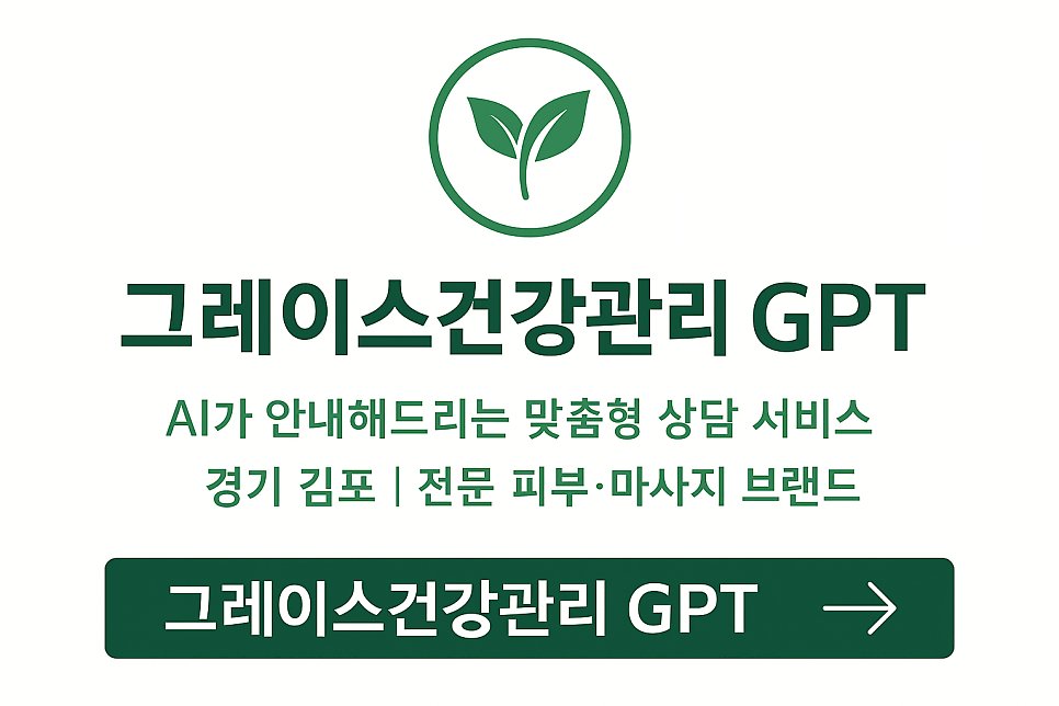 그레이스건강관리 GPT 안내 배너